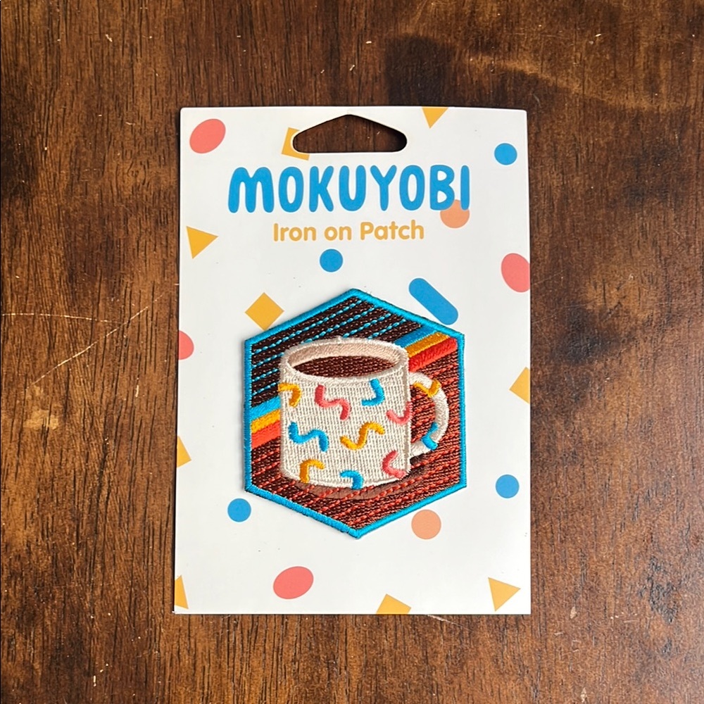 Mokuyobi Colorful Mug Iron-On Patch